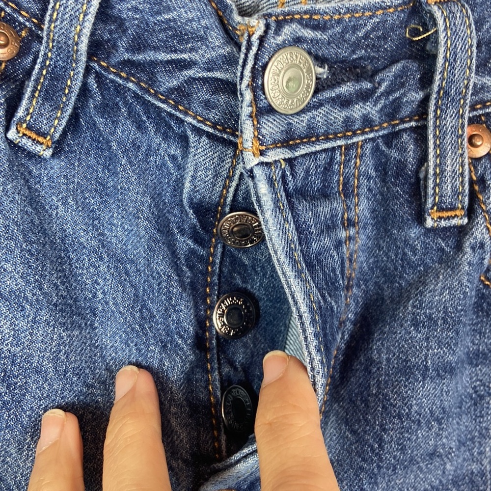 Levi's 501 tapered Leg crop Jeans 27 x 28 - Picture 5 of 10